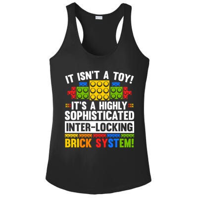 Master Builder Bricks Blocks Play Toys Ladies PosiCharge Competitor Racerback Tank