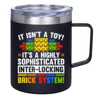 Master Builder Bricks Blocks Play Toys 12oz Stainless Steel Coffee Mug