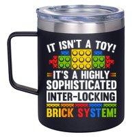 Master Builder Bricks Blocks Play Toys 12oz Stainless Steel Coffee Mug
