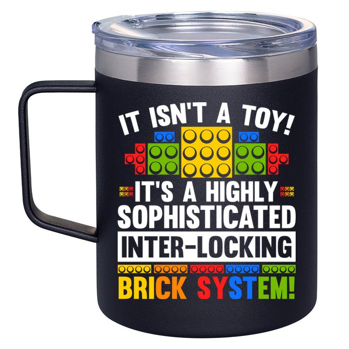 Master Builder Bricks Blocks Play Toys 12oz Stainless Steel Coffee Mug