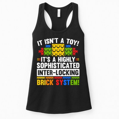 Master Builder Bricks Blocks Play Toys Womens Tank Top