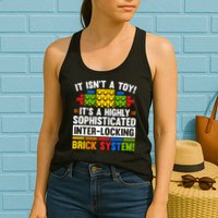 Master Builder Bricks Blocks Play Toys Womens Tank Top