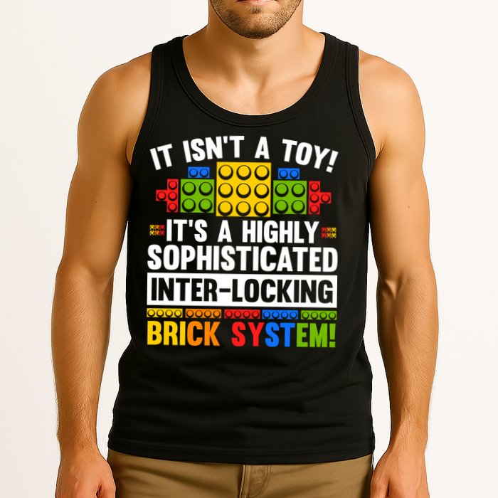 Master Builder Bricks Blocks Play Toys Tank Top