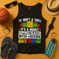 Master Builder Bricks Blocks Play Toys Tank Top