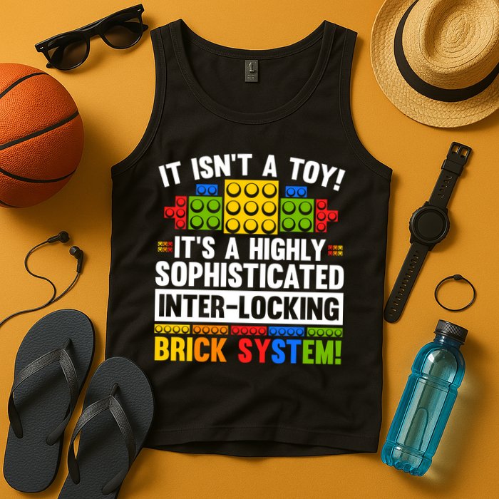 Master Builder Bricks Blocks Play Toys Tank Top