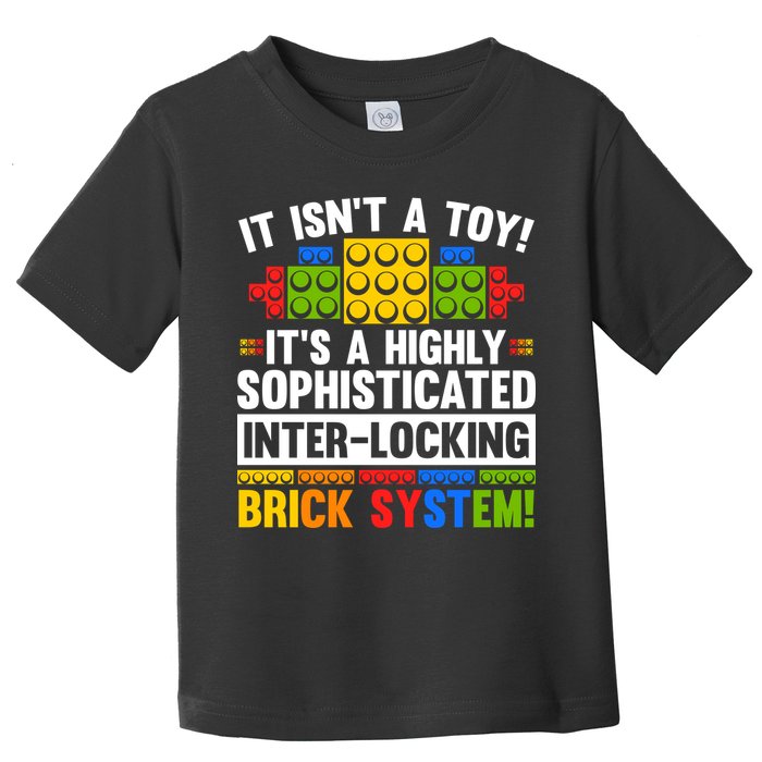 Master Builder Bricks Blocks Play Toys Toddler T-Shirt
