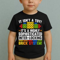Master Builder Bricks Blocks Play Toys Toddler T-Shirt