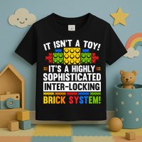 Master Builder Bricks Blocks Play Toys Toddler T-Shirt