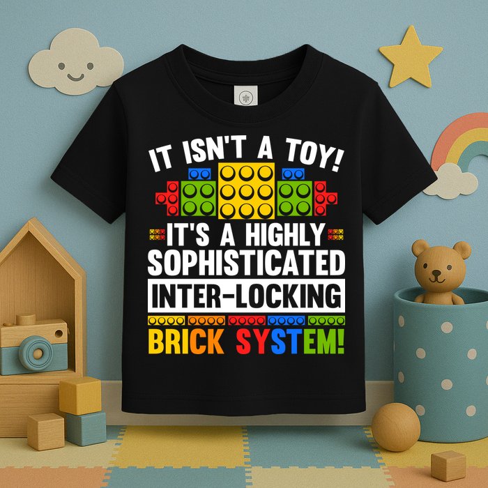 Master Builder Bricks Blocks Play Toys Toddler T-Shirt