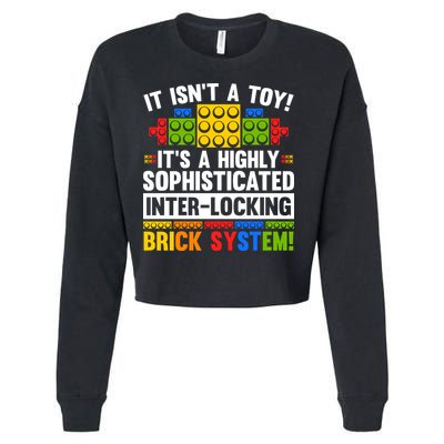 Master Builder Bricks Blocks Play Toys Cropped Pullover Crew