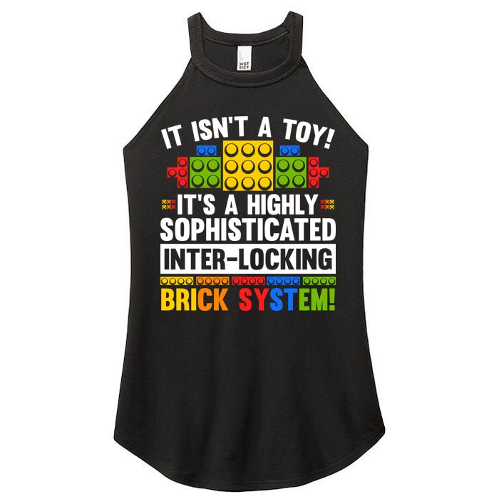 Master Builder Bricks Blocks Play Toys Women's Perfect Tri Rocker Tank