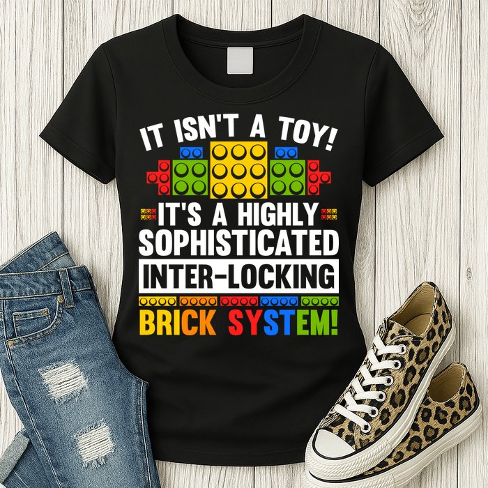 Master Builder Bricks Blocks Play Toys Womens T-Shirt