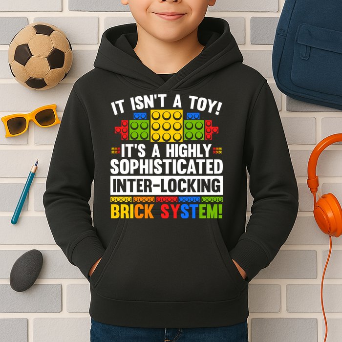 Master Builder Bricks Blocks Play Toys Kids Hoodie
