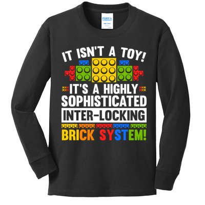 Master Builder Bricks Blocks Play Toys Kids Long Sleeve Shirt