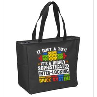 Master Builder Bricks Blocks Play Toys Zip Tote Bag