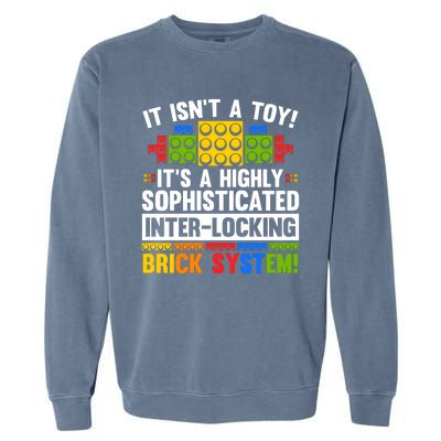 Master Builder Bricks Blocks Play Toys Garment-Dyed Sweatshirt