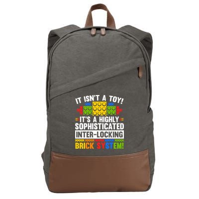 Master Builder Bricks Blocks Play Toys Cotton Canvas Backpack