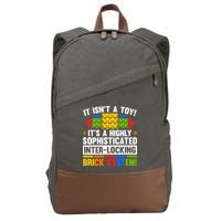 Master Builder Bricks Blocks Play Toys Cotton Canvas Backpack