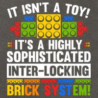 Master Builder Bricks Blocks Play Toys Cotton Canvas Backpack