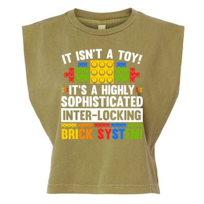 Master Builder Bricks Blocks Play Toys Garment-Dyed Women's Muscle Tee