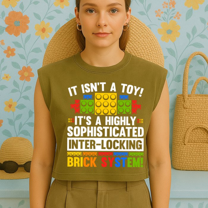 Master Builder Bricks Blocks Play Toys Garment-Dyed Women's Muscle Tee