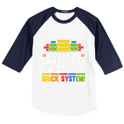 Master Builder Bricks Blocks Play Toys Baseball Sleeve Shirt