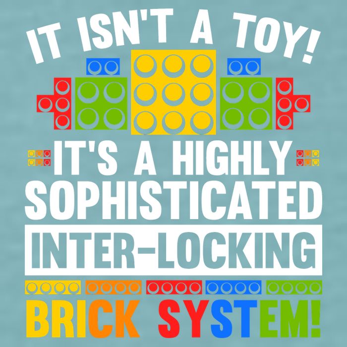 Master Builder Bricks Blocks Play Toys Sueded Cloud Jersey T-Shirt