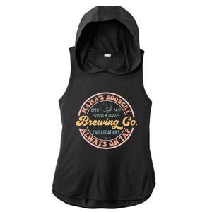 Mamas Boobery Brewing Co New Mom Breastfeeding Funny Ladies PosiCharge Tri-Blend Wicking Draft Hoodie Tank