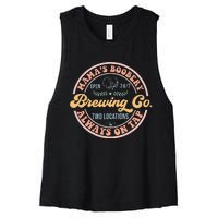 Mamas Boobery Brewing Co New Mom Breastfeeding Funny Women's Racerback Cropped Tank