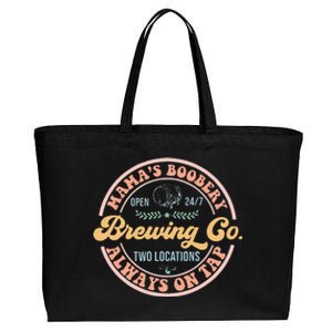 Mamas Boobery Brewing Co New Mom Breastfeeding Funny Cotton Canvas Jumbo Tote