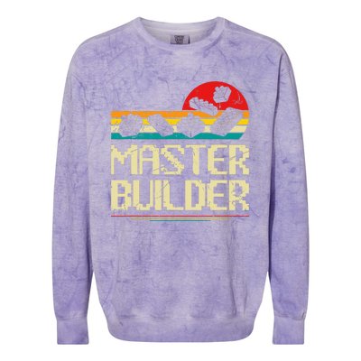 Master Builder Block Building Brick Builder Colorblast Crewneck Sweatshirt