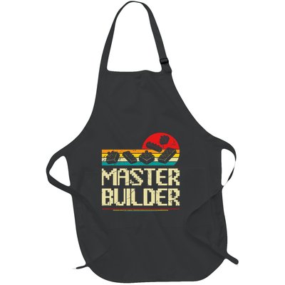 Master Builder Block Building Brick Builder Full-Length Apron With Pockets