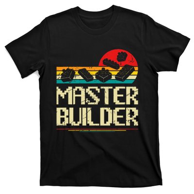 Master Builder Block Building Brick Builder T-Shirt