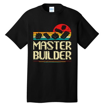 Master Builder Block Building Brick Builder Tall T-Shirt