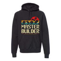 Master Builder Block Building Brick Builder Premium Hoodie