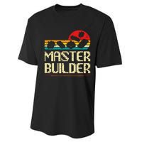 Master Builder Block Building Brick Builder Performance Sprint T-Shirt