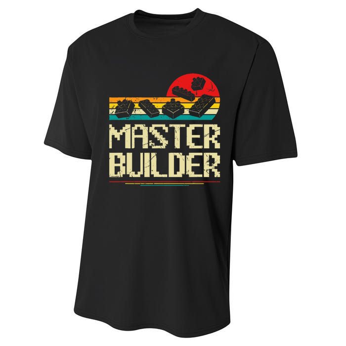 Master Builder Block Building Brick Builder Performance Sprint T-Shirt