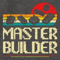 Master Builder Block Building Brick Builder Vector Backpack
