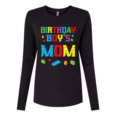 Master Builder Birthday Mom Building Bricks Blocks Womens Cotton Relaxed Long Sleeve T-Shirt