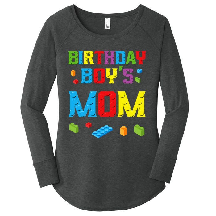 Master Builder Birthday Mom Building Bricks Blocks Women's Perfect Tri Tunic Long Sleeve Shirt