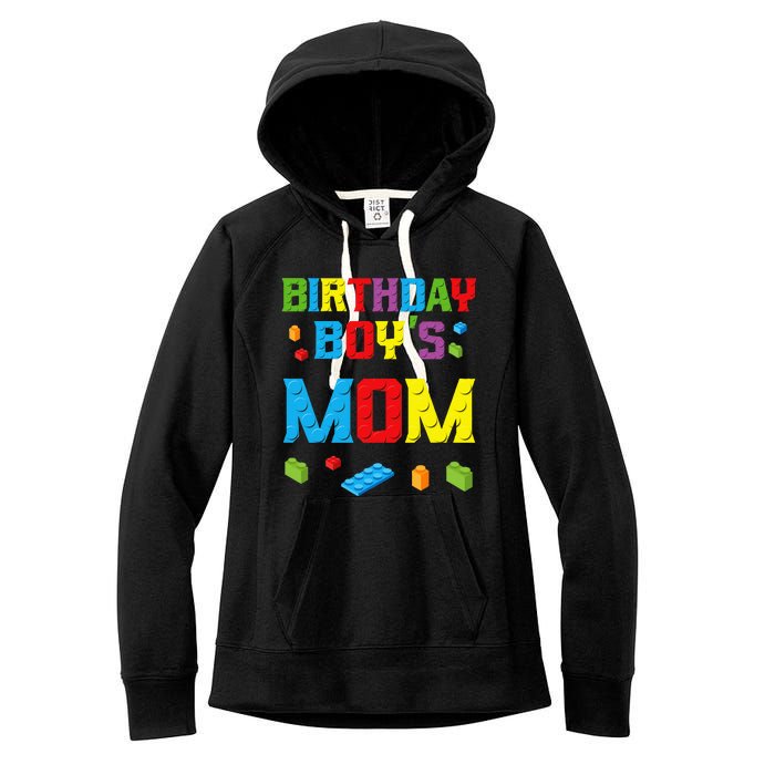 Master Builder Birthday Mom Building Bricks Blocks Women's Fleece Hoodie