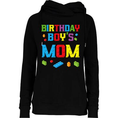 Master Builder Birthday Mom Building Bricks Blocks Womens Funnel Neck Pullover Hood