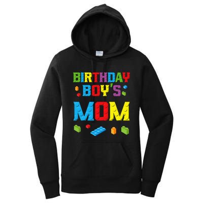 Master Builder Birthday Mom Building Bricks Blocks Women's Pullover Hoodie