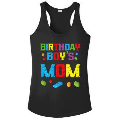 Master Builder Birthday Mom Building Bricks Blocks Ladies PosiCharge Competitor Racerback Tank