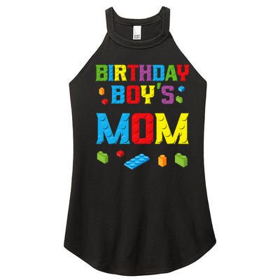 Master Builder Birthday Mom Building Bricks Blocks Women's Perfect Tri Rocker Tank