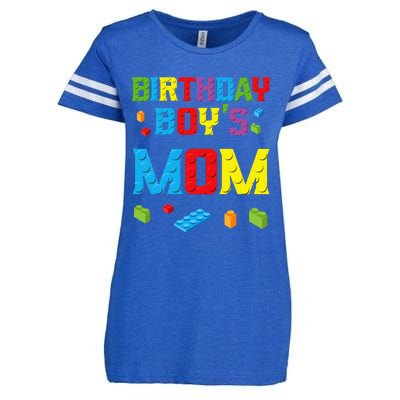 Master Builder Birthday Mom Building Bricks Blocks Enza Ladies Jersey Football T-Shirt