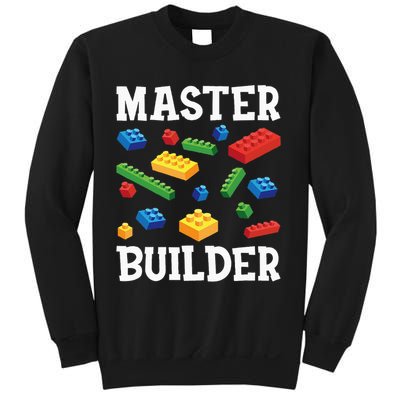 Master Builder  Block Building Brick Builder Sweatshirt
