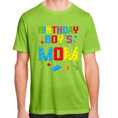 Master Builder Birthday Boy's Mom Building Bricks Blocks Adult ChromaSoft Performance T-Shirt