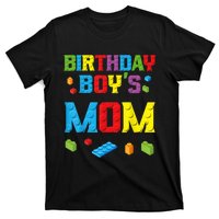 Master Builder Birthday Boy's Mom Building Bricks Blocks T-Shirt