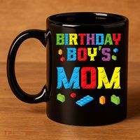 Master Builder Birthday Boy's Mom Building Bricks Blocks 11oz C Handle Ceramic Mug